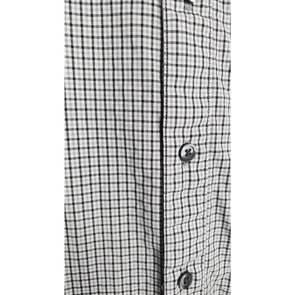 Eddie Bauer plaid check Long Sleeve button up shirt top XL Tall - Picture 2 of 6